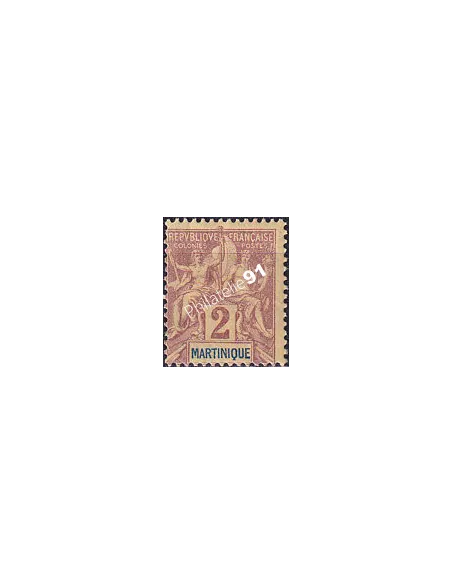 Martinique, n° 32 charnière, collection timbres colonies françaises