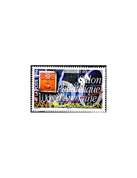 Timbre de Saint Pierre et Miquelon n° 637, collection timbres Dom-Tom