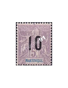 Martinique, n° 81 charnière, collection timbres colonies françaises