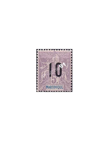 Martinique, n° 81 charnière, collection timbres colonies françaises