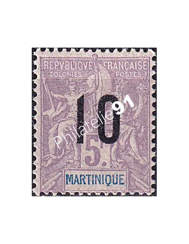 Martinique, n° 81 charnière, collection timbres colonies françaises
