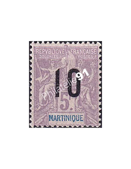 Martinique, n° 81 charnière, collection timbres colonies françaises