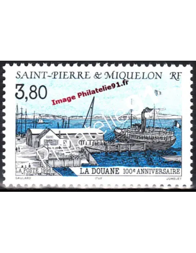 Timbre de Saint Pierre et Miquelon n° 636, collection timbres Dom-Tom