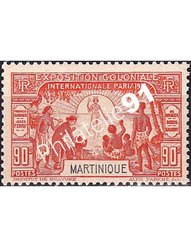 Martinique, n° 131 charnière, collection timbres colonies françaises