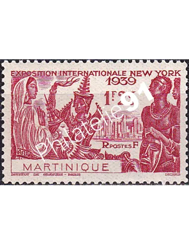 Martinique, n° 168 charnière, collection timbres colonies françaises