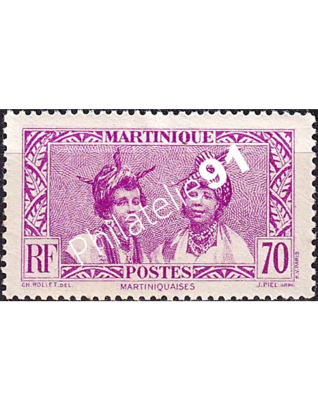 Martinique, n° 179 charnière, collection timbres colonies françaises
