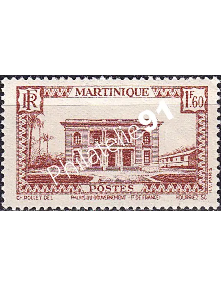 Martinique, n° 183 charnière, collection timbres colonies françaises