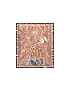 Guadeloupe n° 35 charnière, collection timbres colonies fraçaises