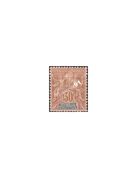 Guadeloupe n° 35 charnière, collection timbres colonies fraçaises