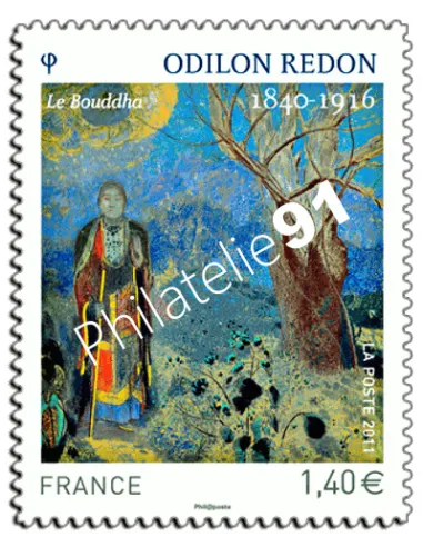 Timbre français autoadhésif n° 551 -  "Odilon Redon"