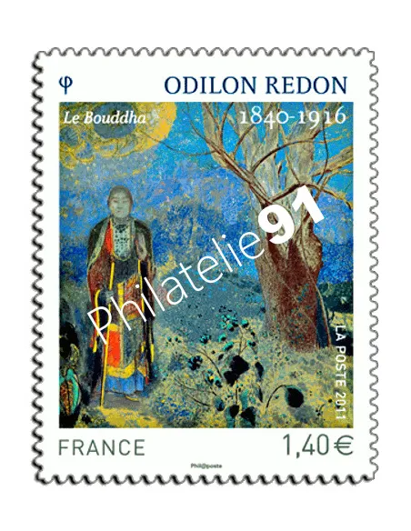Timbre français autoadhésif n° 551 -  "Odilon Redon"