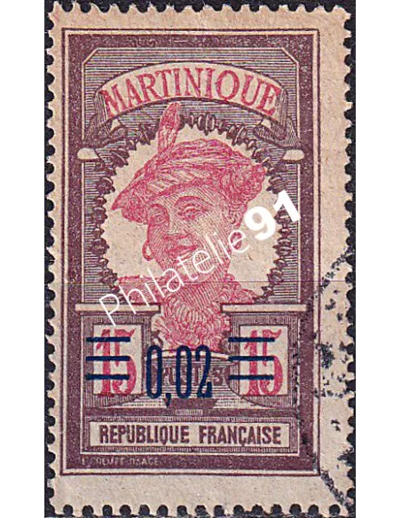 Martinique, n° 87 oblitéré, collection timbres colonies françaises