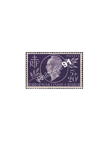 Martinique, n° 198 neuf, collection timbres colonies françaises