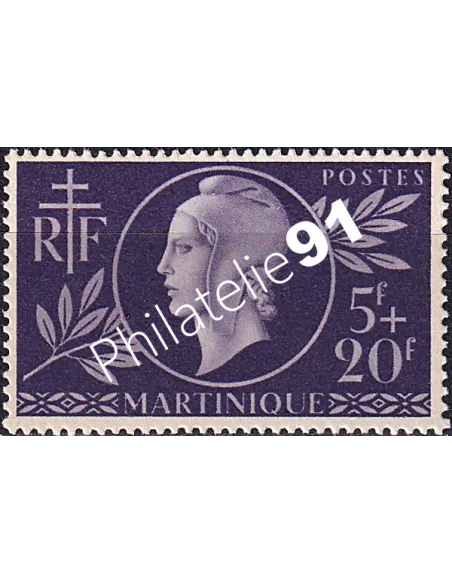 Martinique, n° 198 neuf, collection timbres colonies françaises