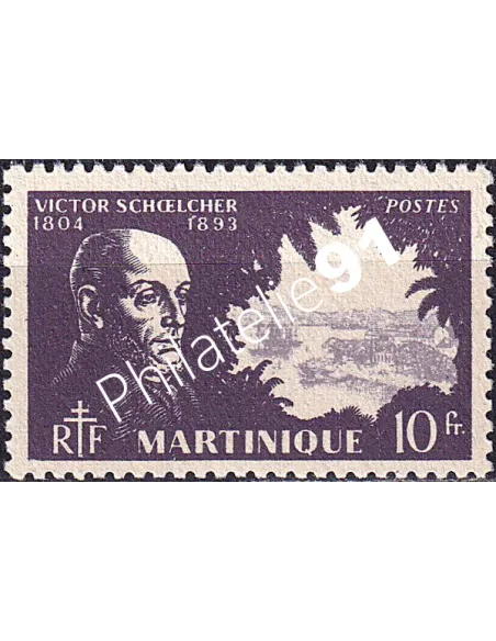 Martinique, n° 215 charnière, collection timbres colonies françaises