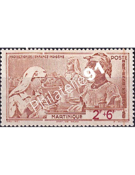 Martinique, PA n° 2 charnière, collection timbres colonies françaises