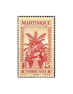 Martinique, timbre-taxe n° 17 charnière, timbres colonies françaises