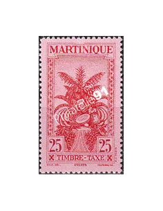 Martinique, timbre-taxe n° 25 charnière, timbres colonies françaises