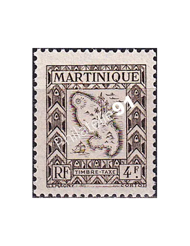 Martinique, timbre-taxe n° 33 neuf, timbres colonies françaises