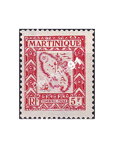 Martinique, timbre-taxe n° 34 neuf, timbres colonies françaises