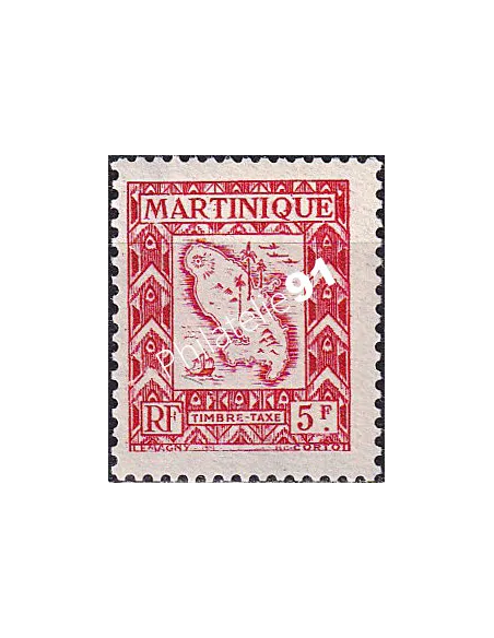 Martinique, timbre-taxe n° 34 neuf, timbres colonies françaises