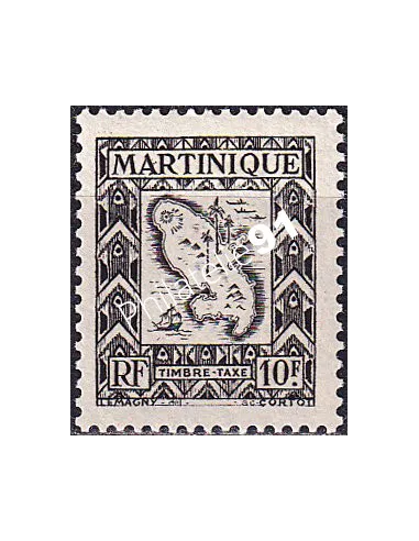 Martinique, timbre-taxe n° 35 neuf, timbres colonies françaises