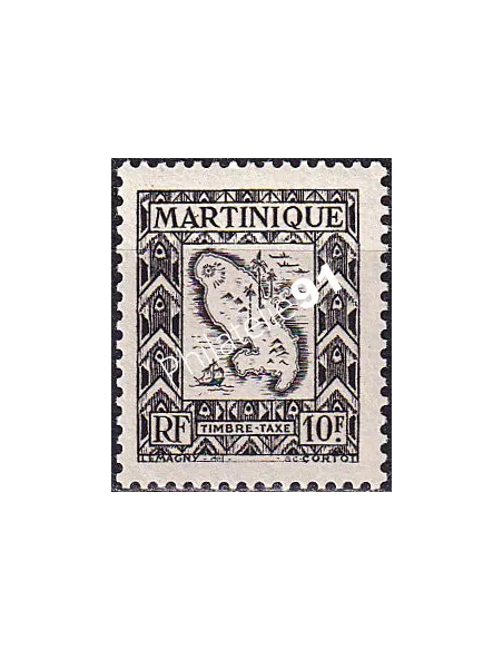 Martinique, timbre-taxe n° 35 neuf, timbres colonies françaises