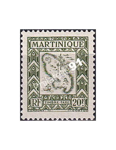 Martinique, timbre-taxe n° 36 neuf, timbres colonies françaises