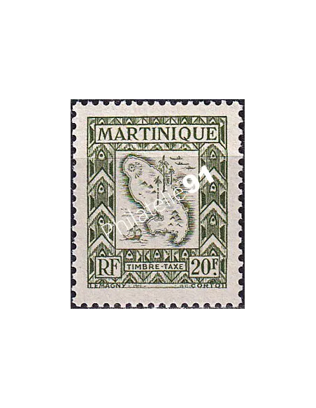 Martinique, timbre-taxe n° 36 neuf, timbres colonies françaises