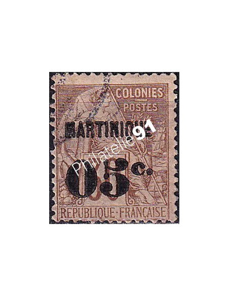 Martinique, n° 12 oblitéré, collection timbres colonies françaises