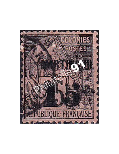 Martinique, n° 17 oblitéré, collection timbres colonies françaises