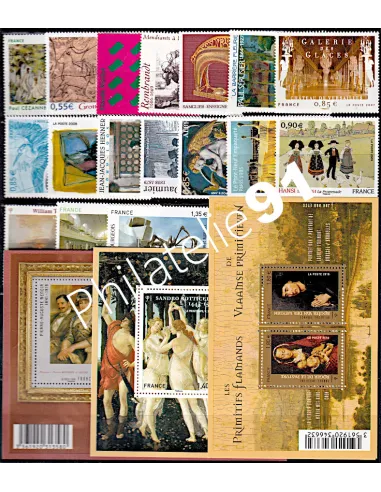 Lot timbres Tableaux - collection timbres France