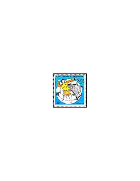 Timbre de Saint Pierre et Miquelon n° 643, Sport, le volley, Dom-Tom