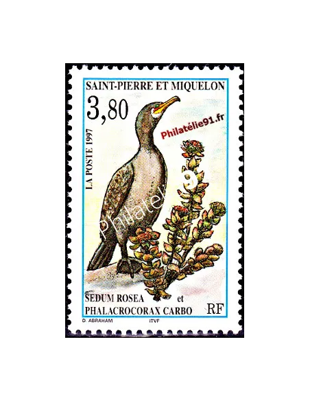 Timbre de Saint Pierre et Miquelon n° 642, faune et flore, Dom-Tom