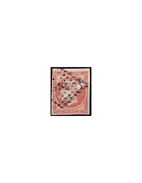 Timbre de France n° 16 - Second Empire - Napoléon III - oblitéré