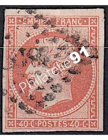 Timbre de France n° 16 - Second Empire - Napoléon III - oblitéré