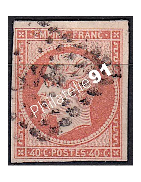 Timbre de France n° 16 - Second Empire - Napoléon III - oblitéré