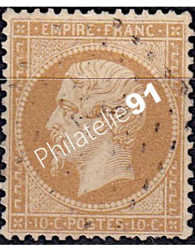 Timbre de France n°  21 - Second Empire - Napoléon III - oblitéré