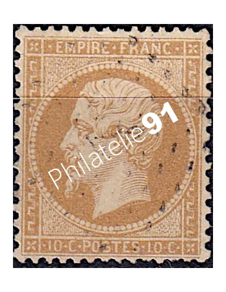 Timbre de France n°  21 - Second Empire - Napoléon III - oblitéré