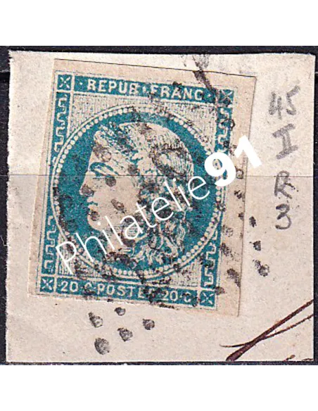 Timbre Classique n° 45Ca non dentelé oblitéré, timbres France