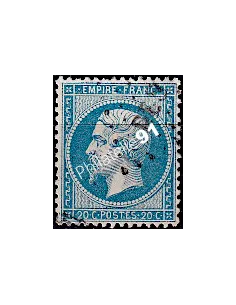 Timbre de France n° 22 - Second Empire - Napoléon III - oblitéré