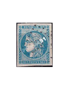 Timbre Classique n° 45B non dentelé oblitéré, timbres France
