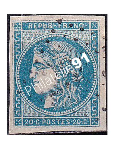 Timbre Classique n° 45B non dentelé oblitéré, timbres France