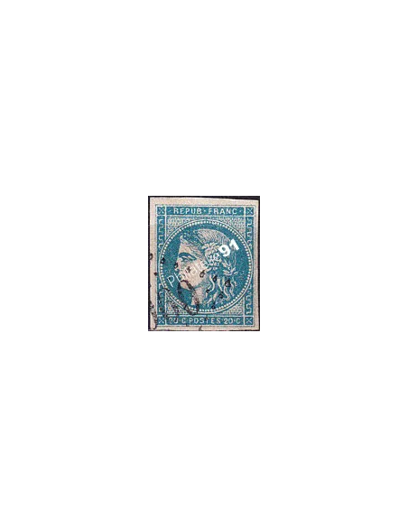 Timbre Classique n° 45C non dentelé oblitéré, timbres France