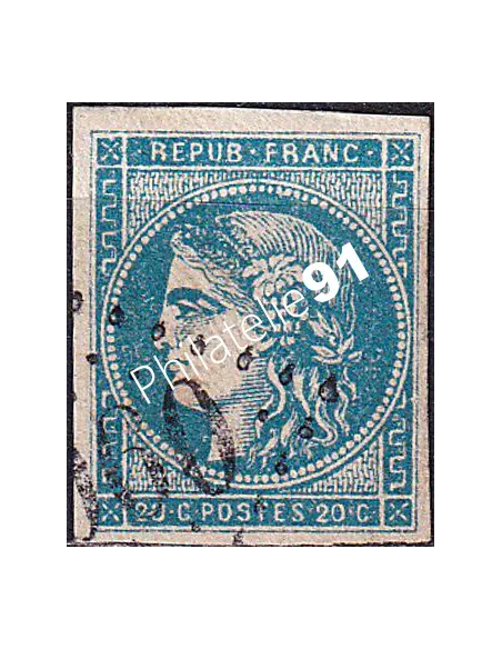 Timbre Classique n° 45C non dentelé oblitéré, timbres France