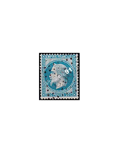 Timbre de France n° 29A - Napoléon III lauré - oblitéré