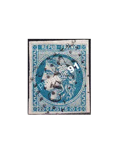 Timbre Classique n° 46Ba non dentelé oblitéré, timbres France