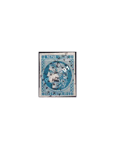 Timbre Classique n° 46Ba non dentelé oblitéré, timbres France