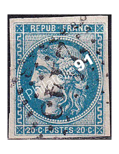 Timbre Classique n° 46Ba non dentelé oblitéré, timbres France