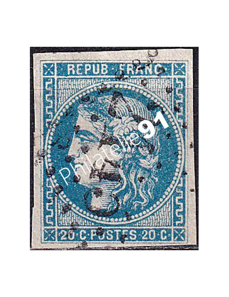 Timbre Classique n° 46Ba non dentelé oblitéré, timbres France